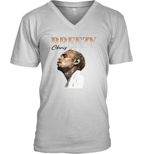 Chris Brown 2025 Concert Premium V-Neck T-Shirt Chris Brown 2025 Concert Premium V-Neck T-Shirt