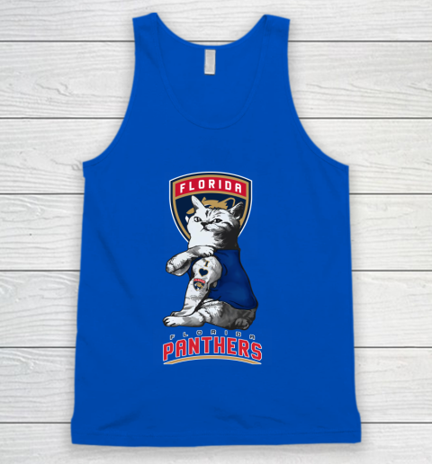 NHL My Cat Loves Florida Panthers Hockey Tank Top 4