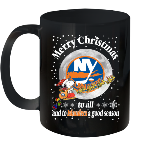 New York Islanders Merry Christmas To All And To Islanders A Good Season NHL Hockey Sports Ceramic Mug 11oz