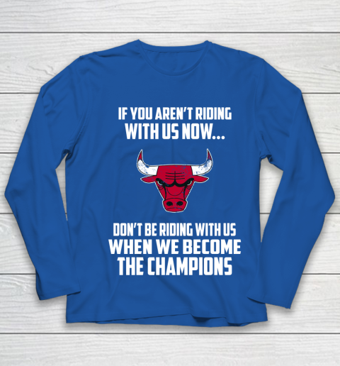 NBA Chicago Bulls Basketball We Become The Champions Youth Long Sleeve 7