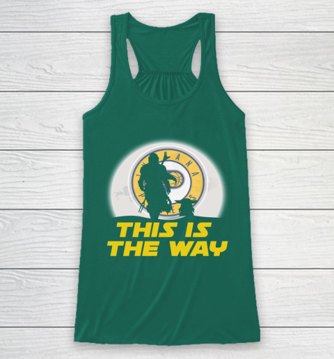 Indiana Pacers NBA Basketball Star Wars Yoda And Mandalorian This Is The Way Racerback Tank 5