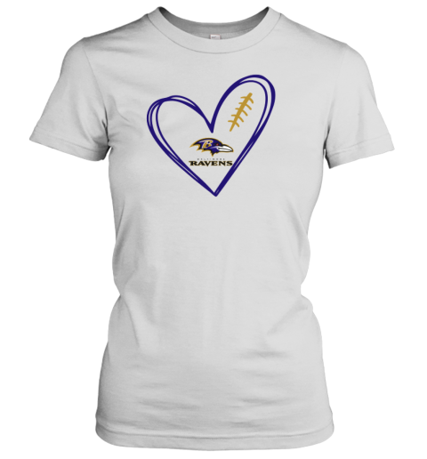 Baltimore Ravens Heart Women's T-Shirt