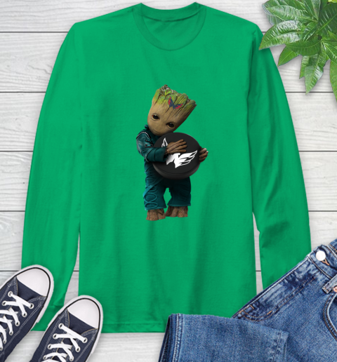 NHL Groot Guardians Of The Galaxy Hockey Sports Washington Capitals Long Sleeve T-Shirt 7