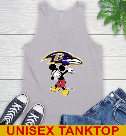 Baltimore Ravens NFL Football Dabbing Mickey Disney Sports Tank Top 4