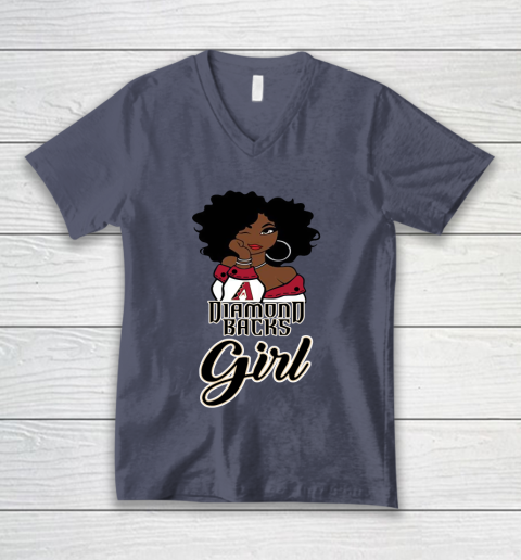 Arizona Diamondbacks Girl MLB V-Neck T-Shirt 8