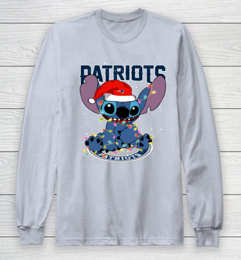 New England Patriots NFL Football noel stitch Christmas Long Sleeve T-Shirt 4