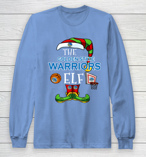 Golden State Warriors Christmas ELF Funny NBA Long Sleeve T-Shirt 8