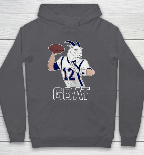 Tom Brady Goat 12 New England Patriots Hoodie Tee For Sports