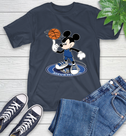 NBA Basketball Dallas Mavericks Cheerful Mickey Disney Shirt T-Shirt - Image 5