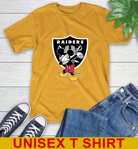 Oakland Raiders NFL Football Dabbing Mickey Disney Sports T-Shirt 3