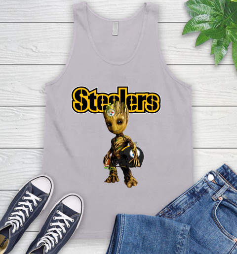 Pittsburgh Steelers NFL Football Groot Marvel Guardians Of The Galaxy Tank Top 4