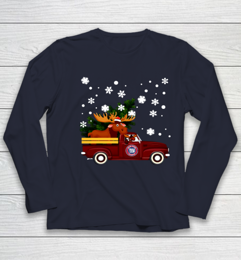 New York Giants Bring Christmas Home NFL Youth Long Sleeve 2