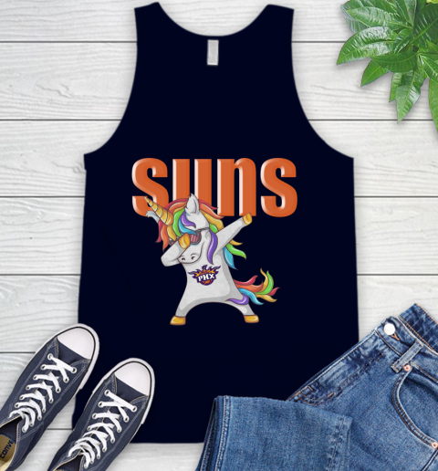 Phoenix Suns NBA Basketball Funny Unicorn Dabbing Sports Tank Top 3
