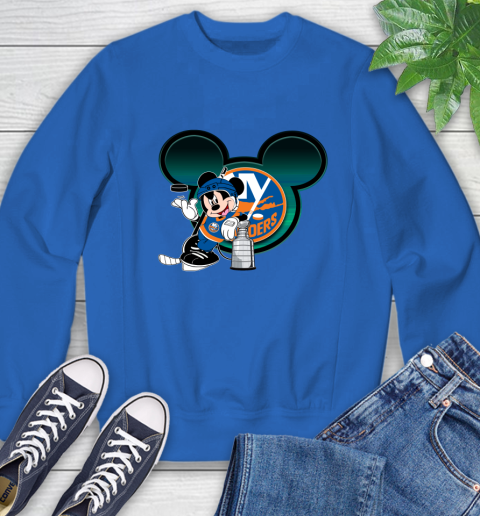 NHL New York Islanders Stanley Cup Mickey Mouse Disney Hockey T Shirt Sweatshirt 8