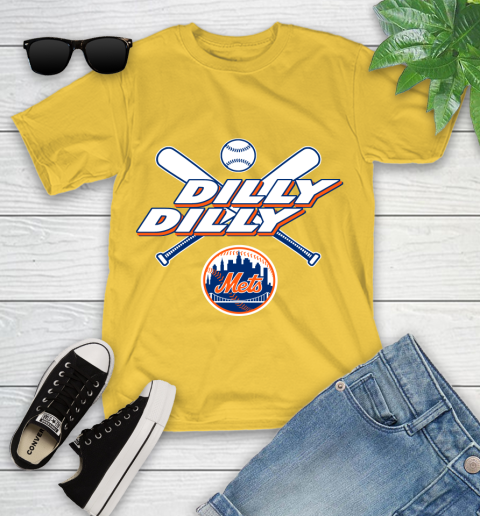 MLB New York Mets Dilly Dilly Baseball Sports Youth T-Shirt 8