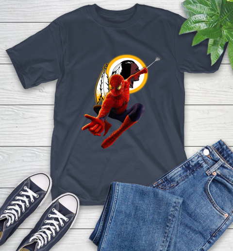 NFL Spider Man Avengers Endgame Football Washington Redskins T-Shirt 4