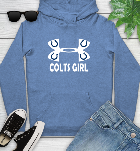 NFL Indianapolis Colts Girl Under Armour Football Sports Youth Hoodie 13