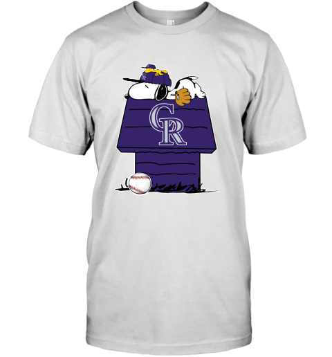 MLB Colorado Rockies Snoopy Woodstock The Peanuts Movie Baseball T Shirt -  Rookbrand