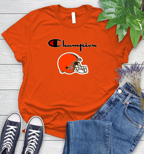 NFL Football Cleveland Browns Champion Shirt Women's T-Shirt - Image 3
