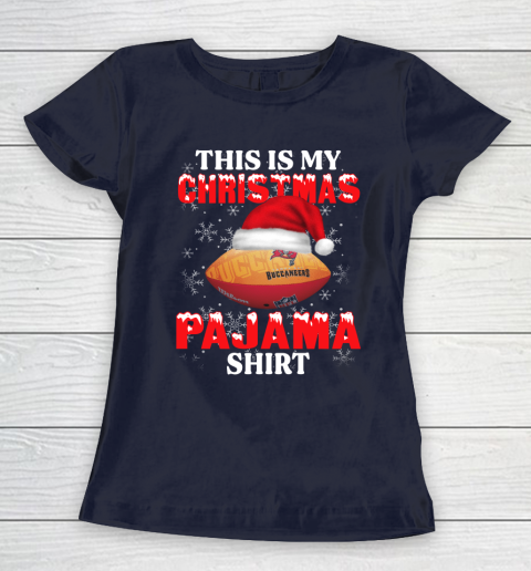 Tampa Bay Buccaneers This Is My Christmas Pajama Shirt NFL Women's T-Shirt 2