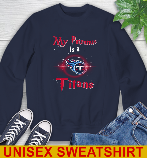NFL Football Harry Potter My Patronus Is A Tennessee Titans Sweatshirt 3 NFL Football Harry Potter My Patronus Is A Tennessee Titans Sweatshirt - Image 3