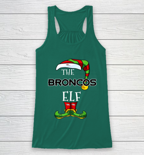 Denver Broncos Christmas ELF Funny NFL Racerback Tank 5