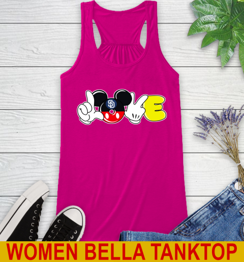 San Diego Padres MLB Baseball Love Mickey Disney Sports Racerback Tank 8