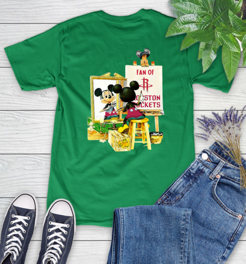 NBA Basketball Houston Rockets Mickey Drawing Shirt 88