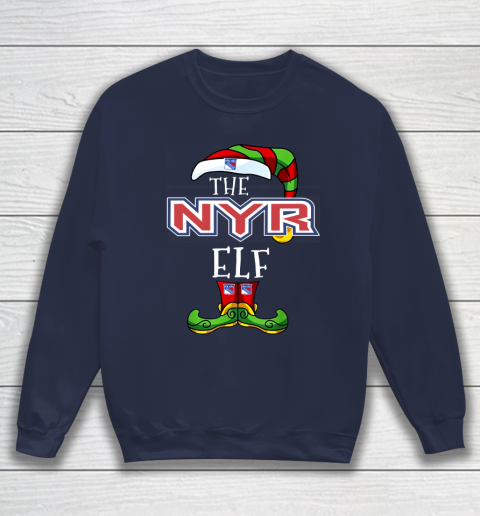 New York Rangers Christmas ELF Funny NHL Sweatshirt 2