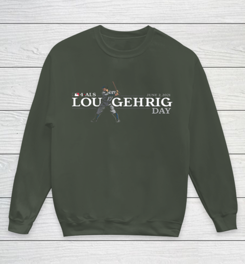 4 ALS Lou Gehrig Day Youth Sweatshirt 8