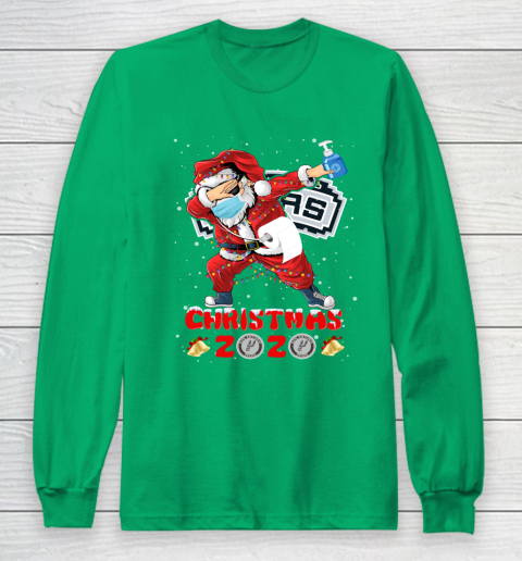 San Antonio Spurs Funny Santa Claus Dabbing Christmas 2020 NBA Long Sleeve T-Shirt 4