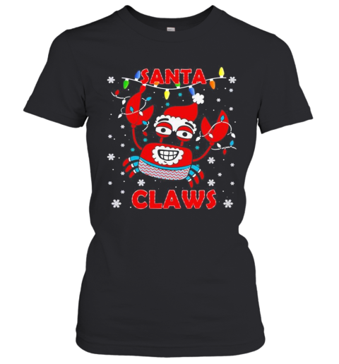 Crab Santa Claws Ugly Christmas Women's T-Shirt