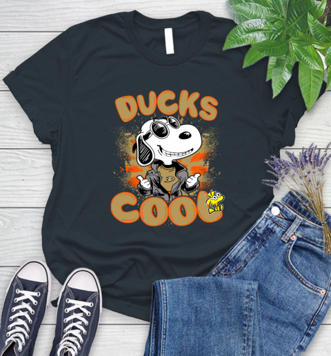 NHL Hockey Anaheim Ducks Cool Snoopy Shirt Women's T-Shirt 7 NHL Hockey Anaheim Ducks Cool Snoopy Shirt Women's T-Shirt - Image 7