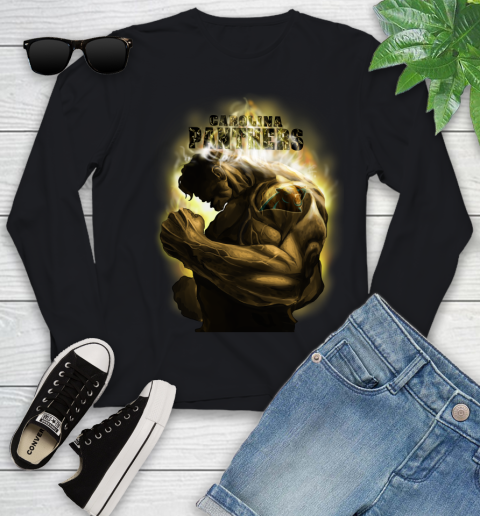 Carolina Panthers NFL Football Hulk Marvel Avengers Sports Youth Long Sleeve