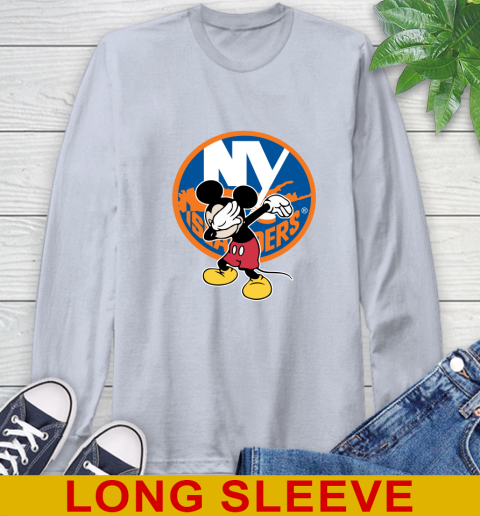 New York Islanders NHL Hockey Dabbing Mickey Disney Sports Long Sleeve T-Shirt 6