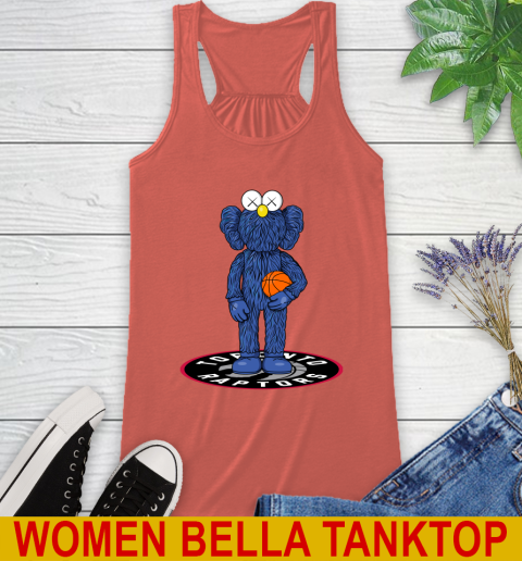 NBA Basketball Toronto Raptors Kaws Bff Blue Figure Shirt Racerback Tank 4