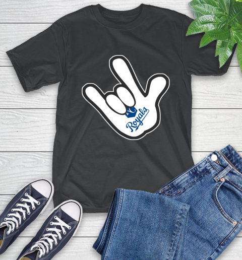 Kansas City Royals MLB Baseball Mickey Rock Hand Disney T-Shirt 2