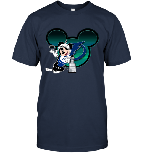 NHL Tampa Bay Lightning Stanley Cup Mickey Mouse Disney Hockey T Shirt MEK3vA8PpBD classic t shirt 2 95 151514 front navy