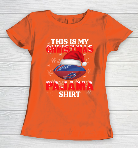 Buffalo Bills This Is My Christmas Pajama Shirt NFL Women's T-Shirt 3