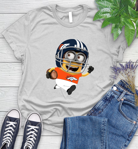NFL Denver Broncos Minions Disney Football Sports Women's T-Shirt