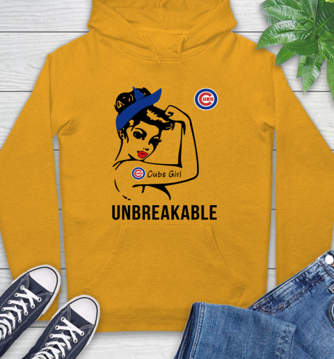 MLB Chicago Cubs Girl Unbreakable Baseball Sports Hoodie 2