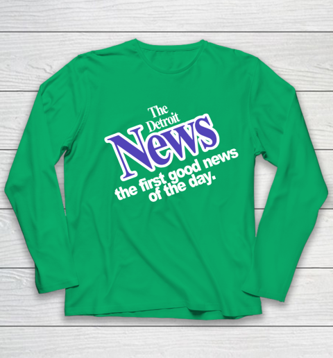 DETROIT NEWS THE FIRST GOOD NEWS OF THE DAY Youth Long Sleeve 4
