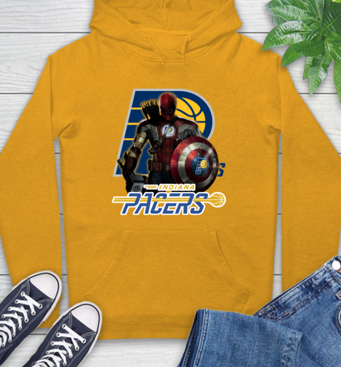 Indiana Pacers NBA Basketball Captain America Thor Spider Man Hawkeye Avengers Hoodie 3