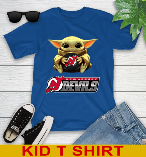 NHL Hockey New Jersey Devils Star Wars Baby Yoda Shirt 109