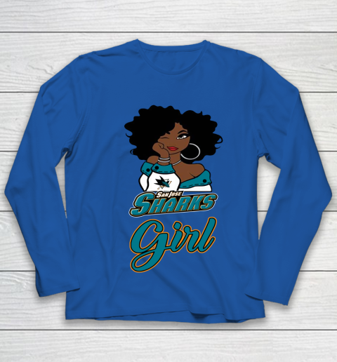 San Jose Sharks Girl NHL Youth Long Sleeve 9
