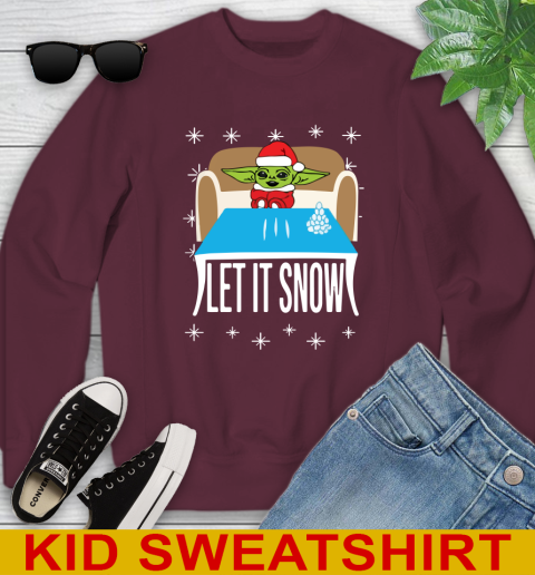 Christmas Baby Yoda And Cocaine Let It Snow Star Wars Shirts 112