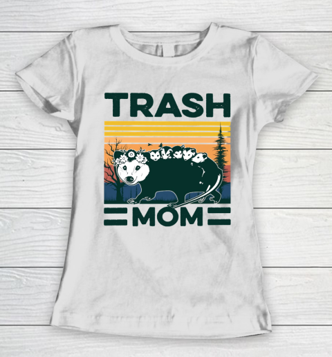 Mother's Day Funny Gift Ideas Apparel  Rat Retro Vintage Trash Mom Funny Mother Women's T-Shirt