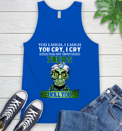 NBA Talk Shit About Philadelphia 76ers I Kill You Achmed The Dead Terrorist Jeffrey Dunham Basketball Tank Top 4