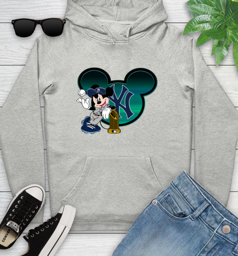 MLB New York Yankees The Commissioner's Trophy Mickey Mouse Disney Youth Hoodie