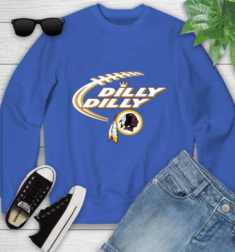 NFL Washington Redskins Dilly Dilly Football Sports Youth Sweatshirt 8